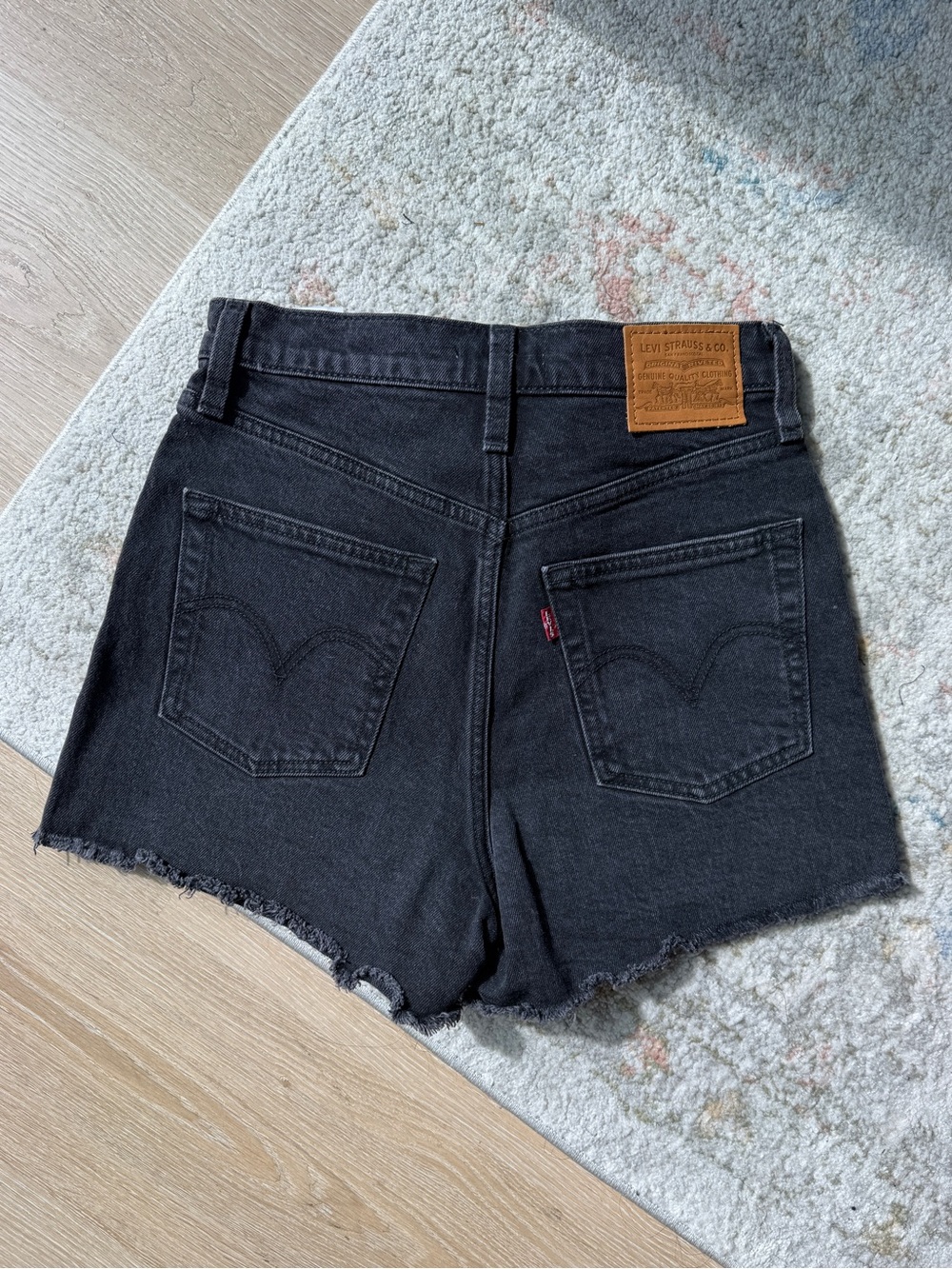 Levi's 501 Black High-Rise Denim Shorts